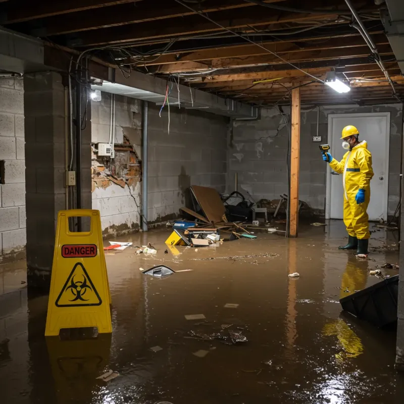 Flooded Basement Electrical Hazard in Near South Side, IL Property
