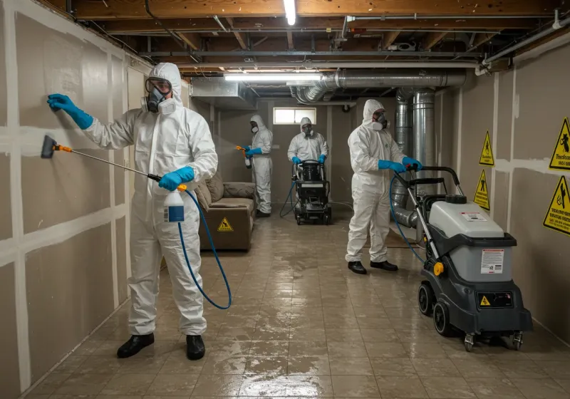 Basement Moisture Removal and Structural Drying process in Near South Side, IL